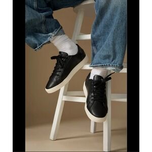 Thousand Fell Black Vegan Leather Lace Up Sneakers Men's 10.5 Outdoor Classic